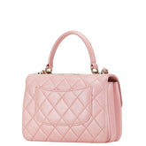 シャネル マトラッセ トレンディCC ハンドバッグ チェーン ショルダーバッグ 2WAY ピンク ラムスキン レディース CHANEL 【中古】